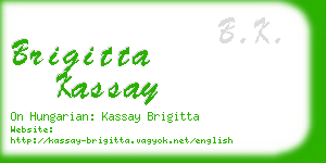 brigitta kassay business card